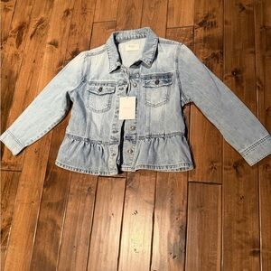 KanCan Peplum Denim Jacket